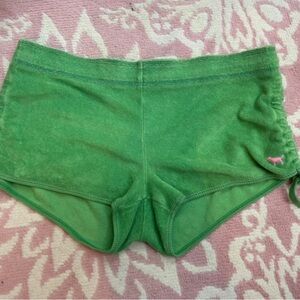PINK Victoria's Secret Green Terry Panties